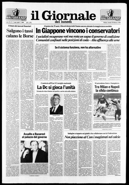 Il giornale del lunedi